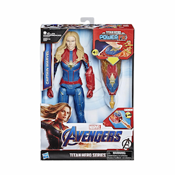Marvel Avengers Endgame Titan Hero Power FX Captain Marvel Figure, interactive sounds and phrases!