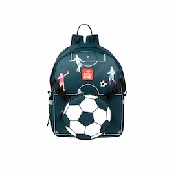Kick off adventures with the Supercute Football Backpack 2-in-1 for kids aged 3-12. Transforms from backpack to shoulder bag, football theme, eco-friendly, water-repellent, easy to clean, comfy sponge straps!