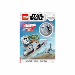 LEGO® Star Wars™: Scouting Time (with Scout Trooper minifigure). Build the Scout Trooper LEGO® minifigure and his speeder bike to embark on an intergalactic adventure. Solve action-packed activities, laugh out loud at storyboards and use your building blocks to experience LEGO building challenges. Suitable age group: 7 years and above.
