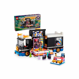 The LEGO® Friends Pop Star Music Tour Bus set for girls, boys and kids aged 8 plus includes 4 mini-doll characters and lots of accessories.