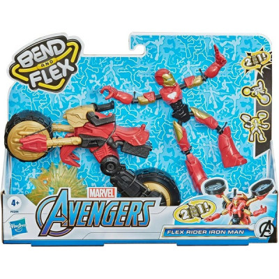 AVENGERS BEND AND FLEX FLEX RIDER IRON MAN