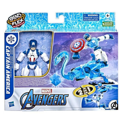 Avengers Bend and Flex Ice Mission Captain America Figure
