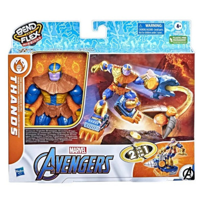 AVENGERS BEND AND FLEX THANOS FIRE MISSION