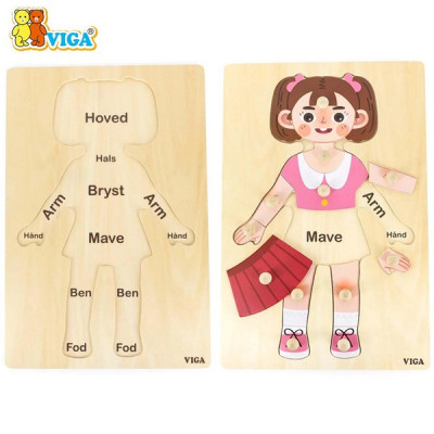Body Parts Puzzle-Girl（12pcs)
