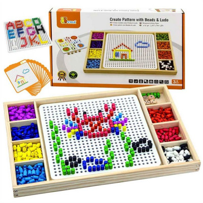 Create Pattern with Beads & Ludo