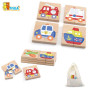 Magnetic Puzzle Block 32pcs-Transportation