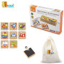 Magnetic Puzzle Block 32pcs-Transportation