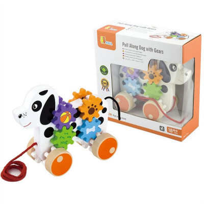 Pull Along - Dog with Gears