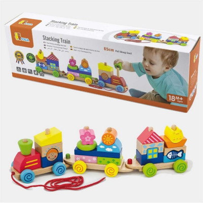 Pull Along Stacking Train