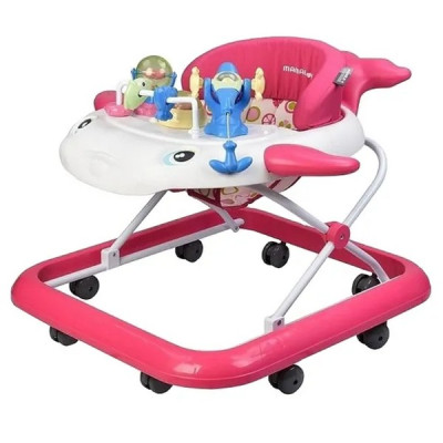 Activity Walker (Whale)-Pink