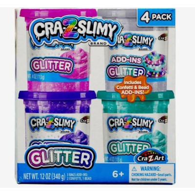 Cra-Z-Slimy Glitter 4pk